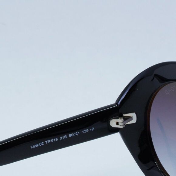 💯 NEW TOM FORD LIYA 02 FT0918 01B BLACK/GREY SUNGLASSES - Picture 8 of 11